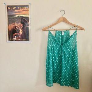 Blue/Teal Patterned Tank Top - Old Navy - Size M